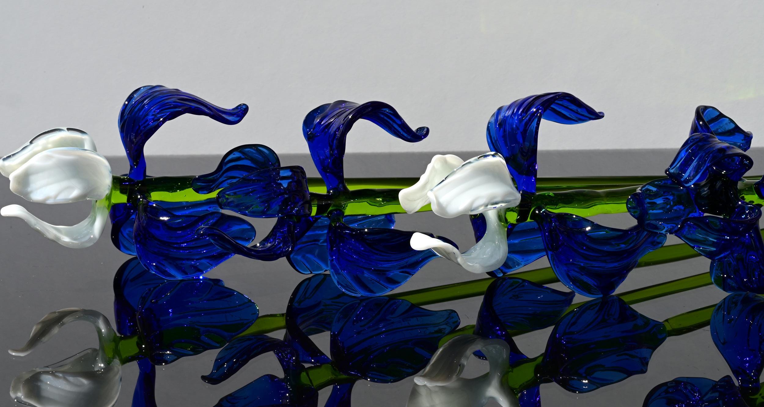 "Moonlight" Blue & White Iris Bouquet