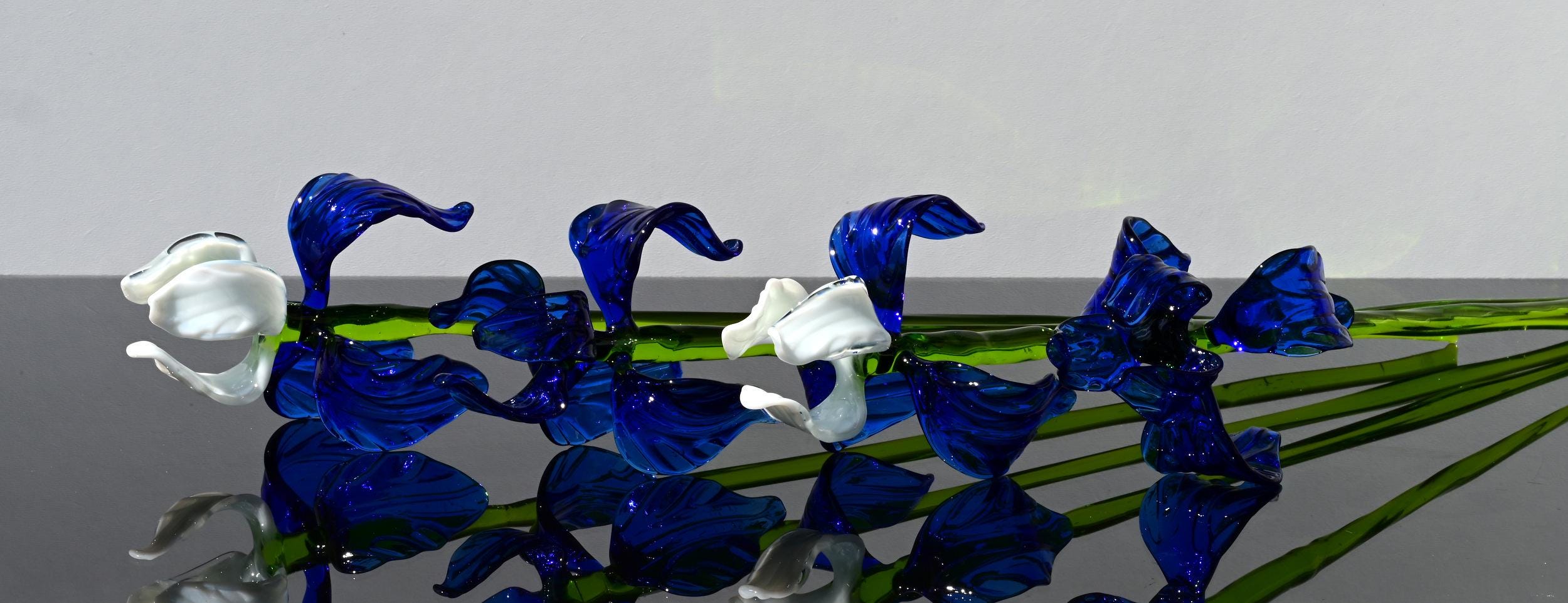 "Moonlight" Blue & White Iris Bouquet